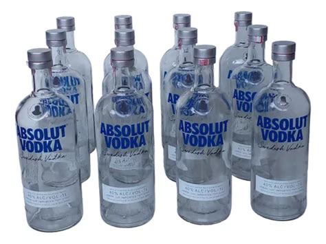 Garrafas Vazias De Vodka Absolut Da Nova Para Artesanatos Frete Gr Tis