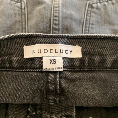 Nude Lucy Black Denim Skirt Never Worn As Too Depop