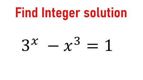 Find Integer Solution I OLYMPIAD I SAT I MCAT I IXth I Xth I KVYP I