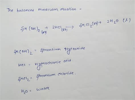 Solved Write The Balanced Molecular Equation And Net Ionic Equation