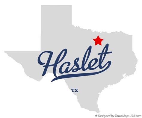 Map of Haslet, TX, Texas