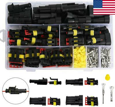 Pcs Waterproof Car Electrical Connectors Terminals Wire Plug Kit