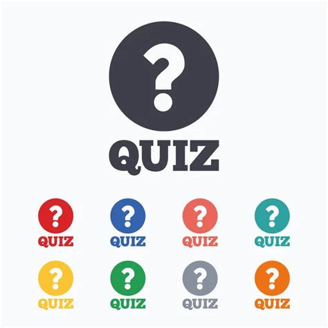 Quiz With Check And Question Marks Signs Icons Stock Vector By