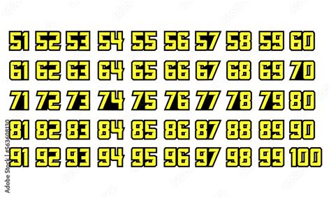 Nascar Racing Numbers