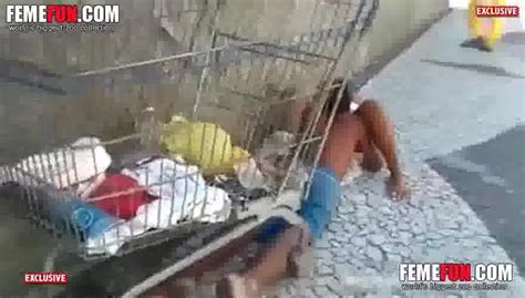 Homeless Man Is Caught Licking A Ebony Womans Pussy XXX FemeFun