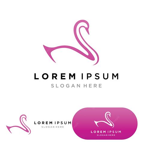 Premium Vector Swan Logo Icon Vector Illustration Design