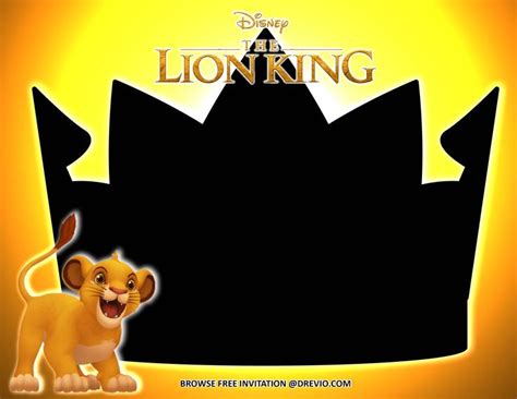 (FREE Invitations) The Lion King Birthday Invitations + Party Ideas in 2022 | Lion king birthday ...