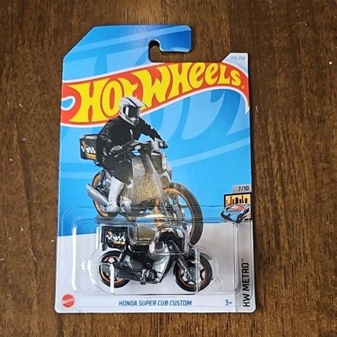 HOT WHEELS CASE J TREASURE HUNT HONDA SUPER CUB CUSTOM R Shopee Malaysia