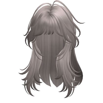 Rambut Layered Ash Blonde Dengan Bangs Roblox