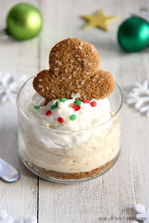 No Bake Gingerbread Cheesecakes Eat Drink Love Christmas