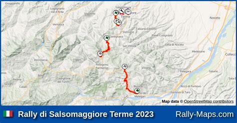 Streckenverlauf Rally Di Salsomaggiore Terme Rallyekarte De