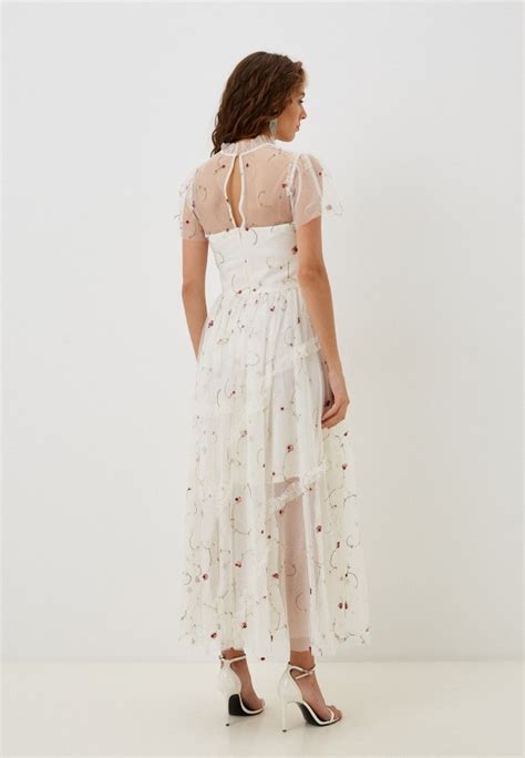 Платье Rich Naked Luna midi dress цвет белый MP002XW0GJD5 купить в интернет магазине Lamoda