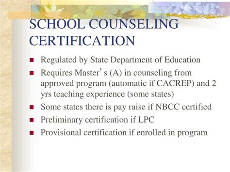 Ppt Professional Issues In Counseling Certification Accreditation