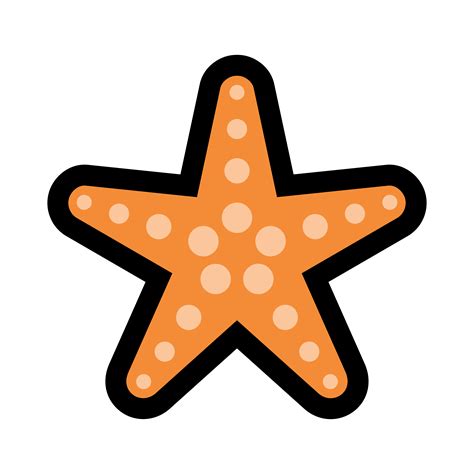 Starfish Sea Creature Vector Icon 546972 Vector Art At Vecteezy