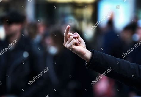 Someone Showing Fuck Off Middle Finger Editorial Stock Photo Stock Image Shutterstock