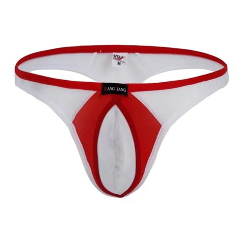 Aliexpress Buy WJ Brand Men Thongs Sexy Underwear Bikini Mens Jockstrap G String Gauze