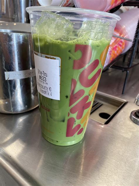 √ Dunkin Frozen Matcha Latte With Oatmilk Nutrition