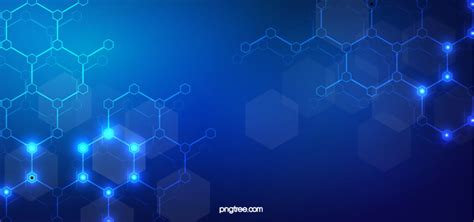 High Tech Molecular Structure Hexagonal Link Medical Background