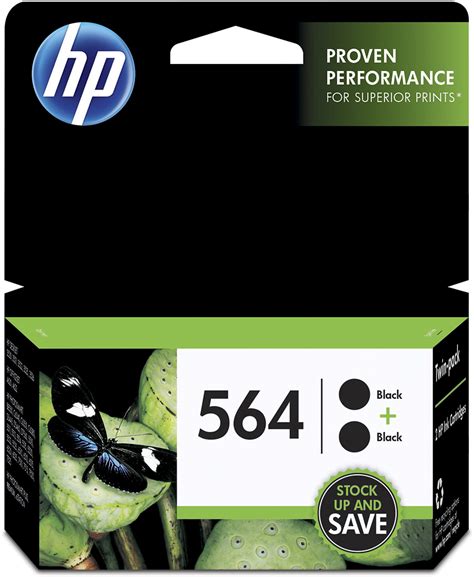 HP 564 2-pack Standard Capacity Black Ink Cartridges Black C2P51FN#140 ...