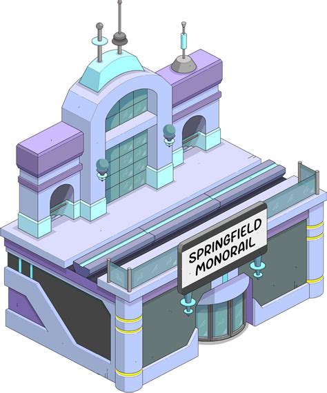 Futuristic Monorail Station The Simpsons Tapped Out Wiki Fandom