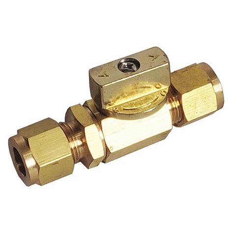 Zoro Select 1 4 Compr Brass Mini Ball Valve Inline G Bvrm 25y Zoro