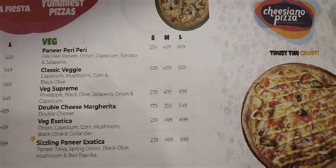 Menu At Cheesiano Pizza Dhanori Pune