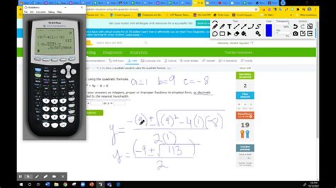 Solve Quadratic Equations Using Quadratic Formula IXL Tutorials YouTube