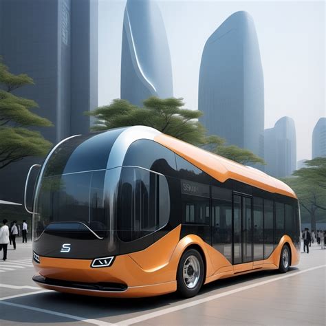 Minimalist Futuristic Seoul City Bus Design | Stable Diffusion Online