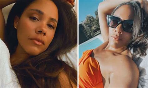 Alex Scott Stuns Fans With Orange Bikini Pics As She Recharges