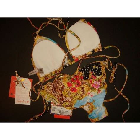 Luli Fama Swim Luli Fama Xss Bikini Brazilian Super Sexy 6s Yellow Pink Poppy Crystallized