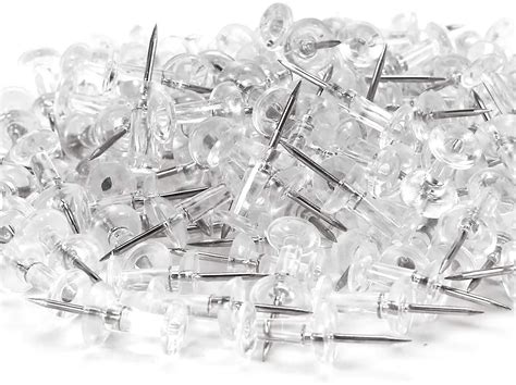 Clear Push Pins Thumbtacks Drawing Pins For Walls Notice Board Pins