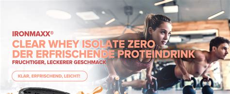 IronMaxx Clear Whey Isolate Zero Orange 400g Dose wasserlösliches