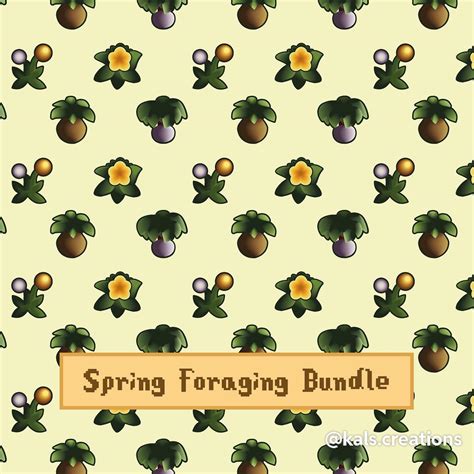 Spring foraging bundle pattern 🌸- follow up from my winter bundle a few ...