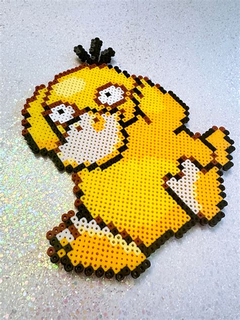 Pokémon Psyduck Perler Bead Art Etsy