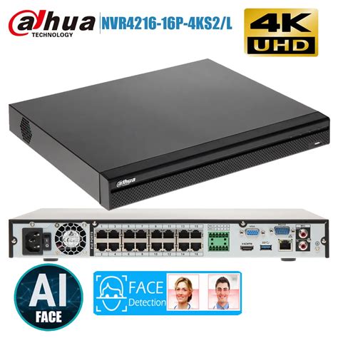 DAHUA 16 Channel 1U 2HDDs 16PoE Network Video Recorder DHI NVR4216 16P