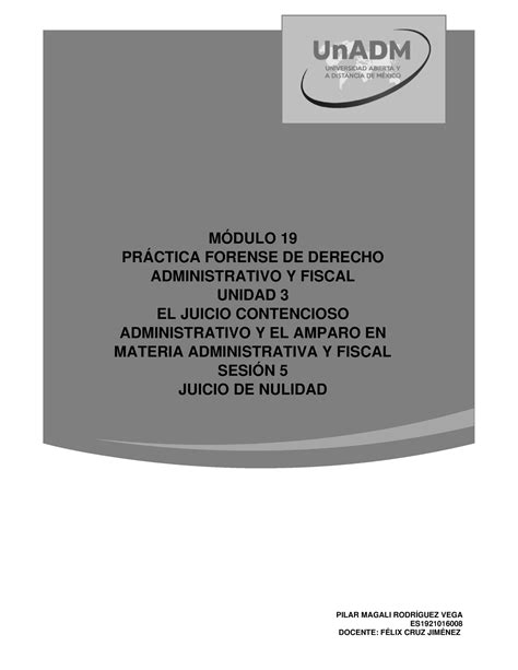 M U S Pirv Juicio Contencioso M Dulo Pr Ctica Forense De