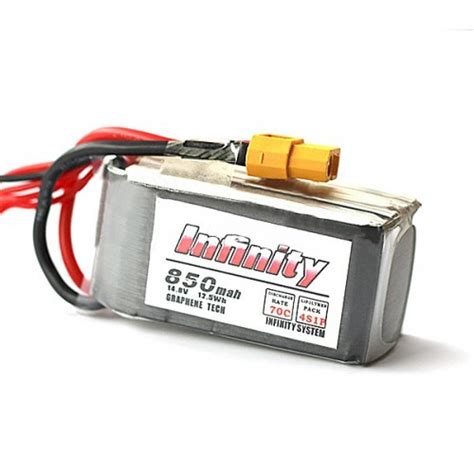 Infinity 14 8V 850mah 70C 4S1P Graphene LiPo Battery XT60 Support 15C