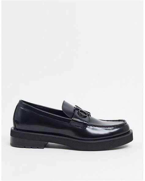 Calvin Klein Novic Chunky Loafers In Black For Men Lyst