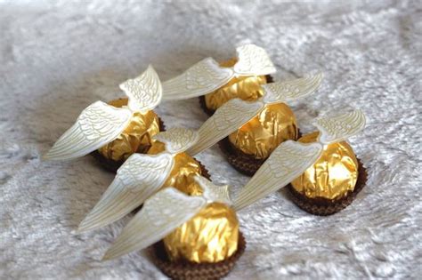 Golden Snitches Made From Small Chocolates Great Idea For A Wizard