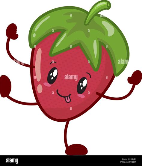 Kawaii Imagenes De Fresas Animadas