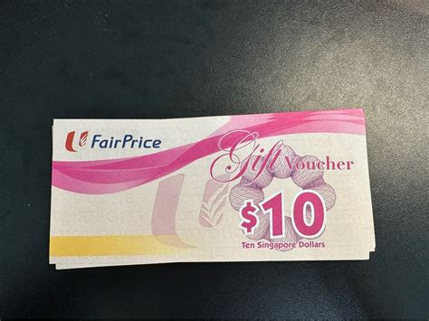 NTUC FairPrice Vouchers Tickets Vouchers Vouchers On Carousell