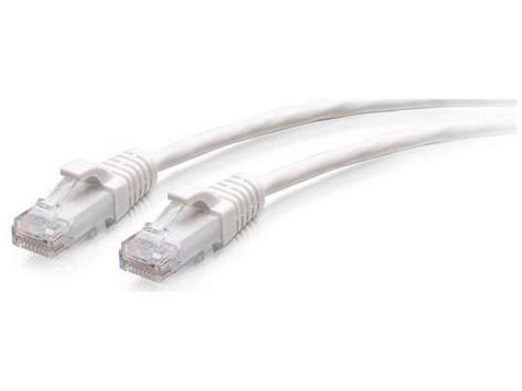 C2G (Legrand) 7FT Cat6 Snagless Unshielded (UTP) Pure Bare Copper Patch Cable 550MHz — White (5-Pack) (CG-C6-C6-UTP-7FT-WH-5PK)