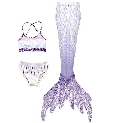 Hiijoy Girls Piece Swimsuit Ruffle Bikini Fish Tail Set UPF Bathing Suit Sizes