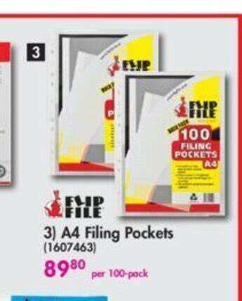 Flipfile A Filing Pockets Per Pack Offer At Makro