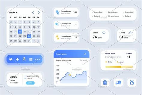Mobile App UI Elements Kit