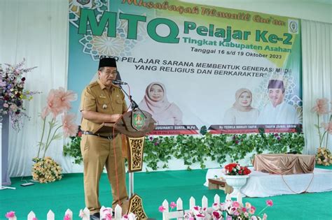 Wakil Bupati Asahan Buka Mtq Pelajar Ke Ii Tingkat Kabupaten Asahan