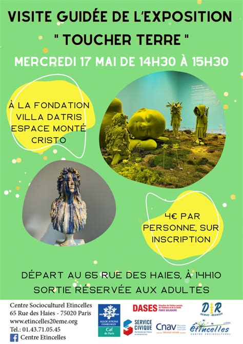 EXPOSITION TOUCHER TERRE Centre Socioculturel EtincellesCentre