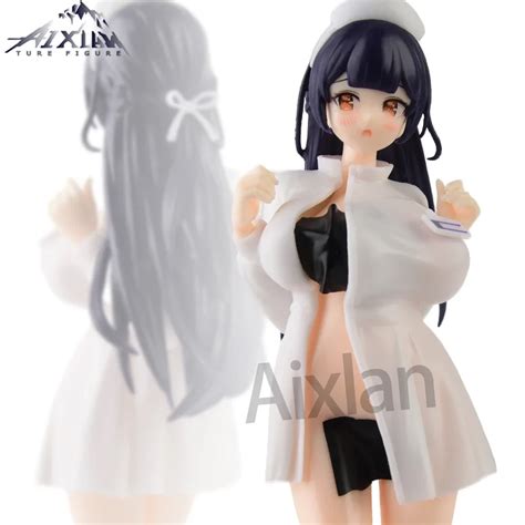 24cm Fots Japan Anime Lechery Figure Nurse San Vansoukou Sexy Girl Pvc Action Figure Collectible