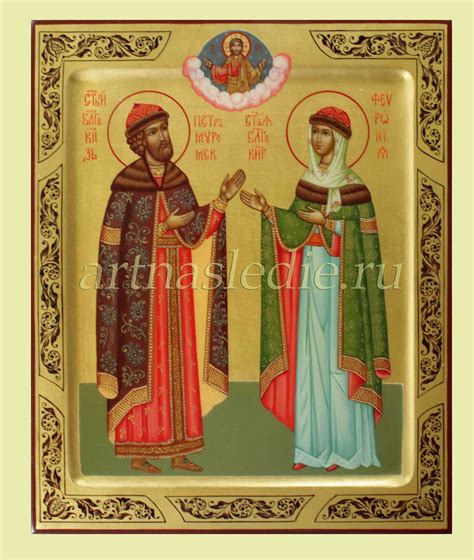 Икона Петр и Феврония арт. 1589, готовая и под заказ, купить в ...