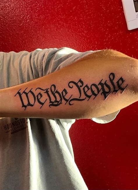 We the people tattoo. - MELTBLOGS